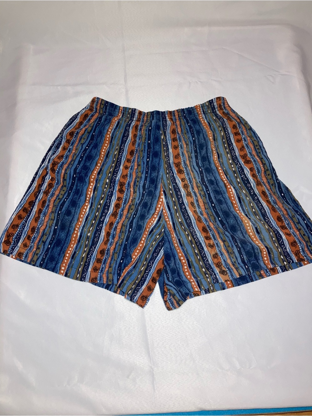 Vintage Capacity Striped Blue & Orange Matching Set - Picture 11 of 11